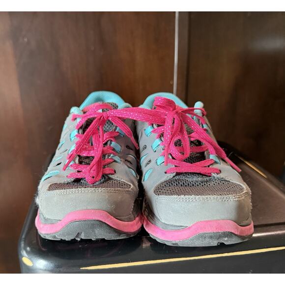 Nike Dual Fusion Run 2 Y5.5 Women’s 7 EU 38 Running Shoes Gray/Blue Hiking - Picture 4 of 7